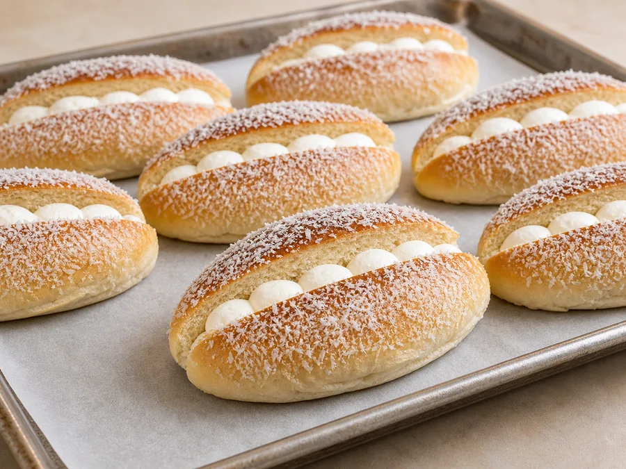 Coconut Buttercream Bun